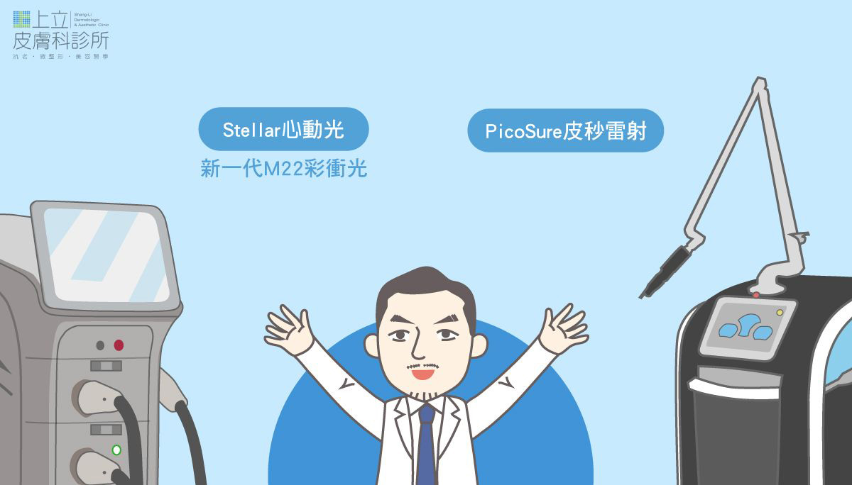 M22彩衝光-心動光和PicoSure皮秒雷射互相搭配